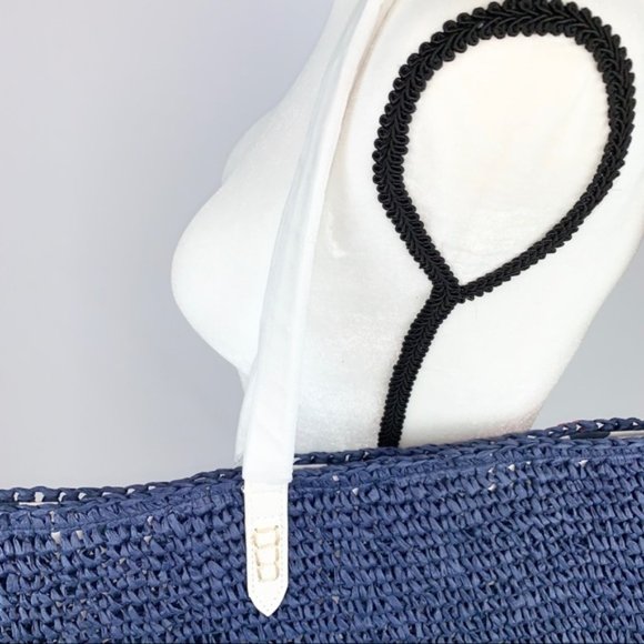 INC 4th of July summer straw tote handbag - Picture 3 of 6